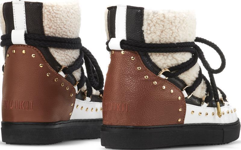 Curly Rock Wedge Sneakers - Womens - Cream 4
