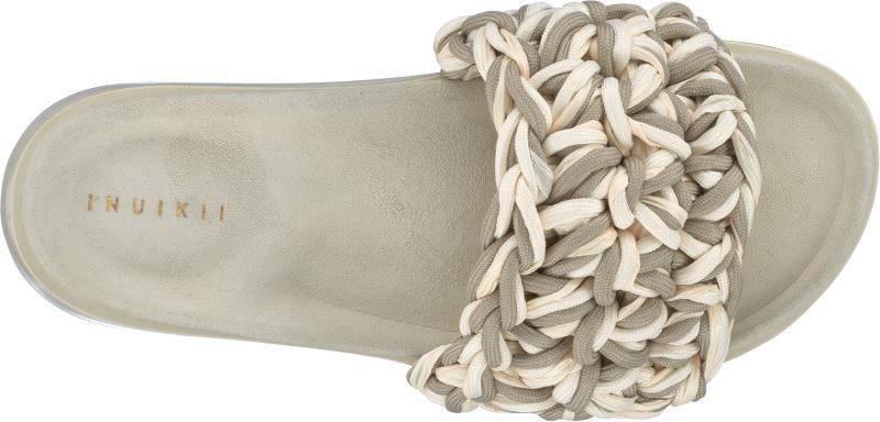 Multilace Slide Sandals - Womens - beige 1