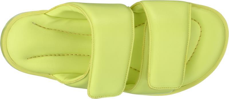 Padded Double Band Sandals - Womens - Lime 1