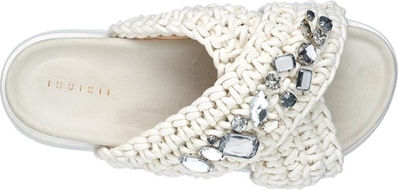 Woven Stones Platform Sandals - Womens - true white 1