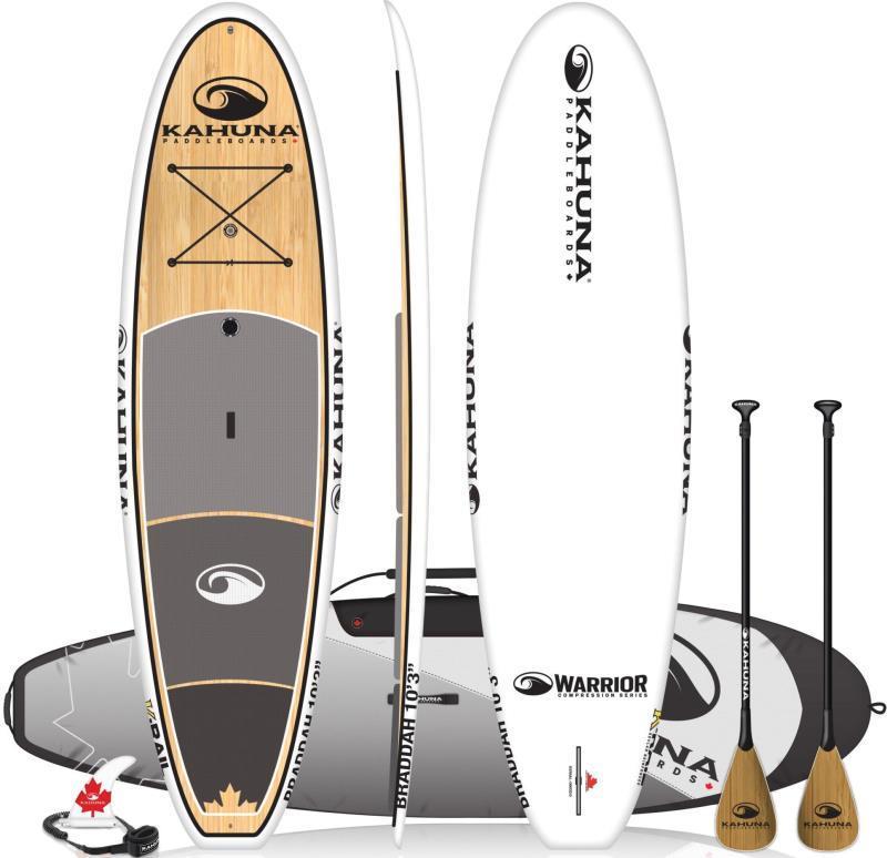 10`3" Warrior Braddah - White / Bamboo - Package - Not Applicable 1