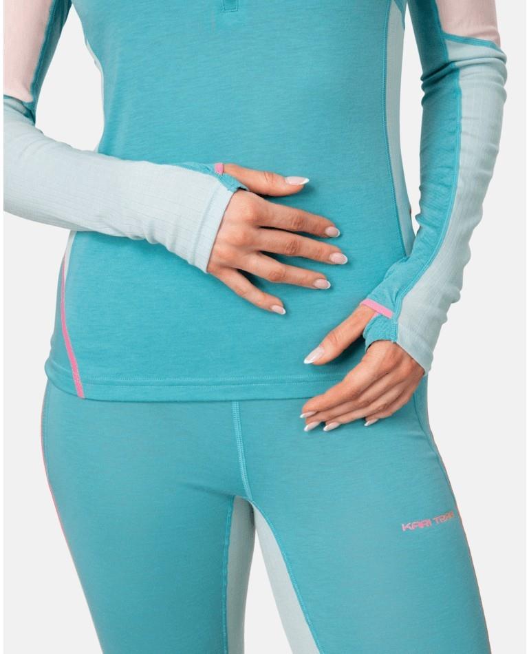 Alma Half Zip - Womens - blue lagoon 1