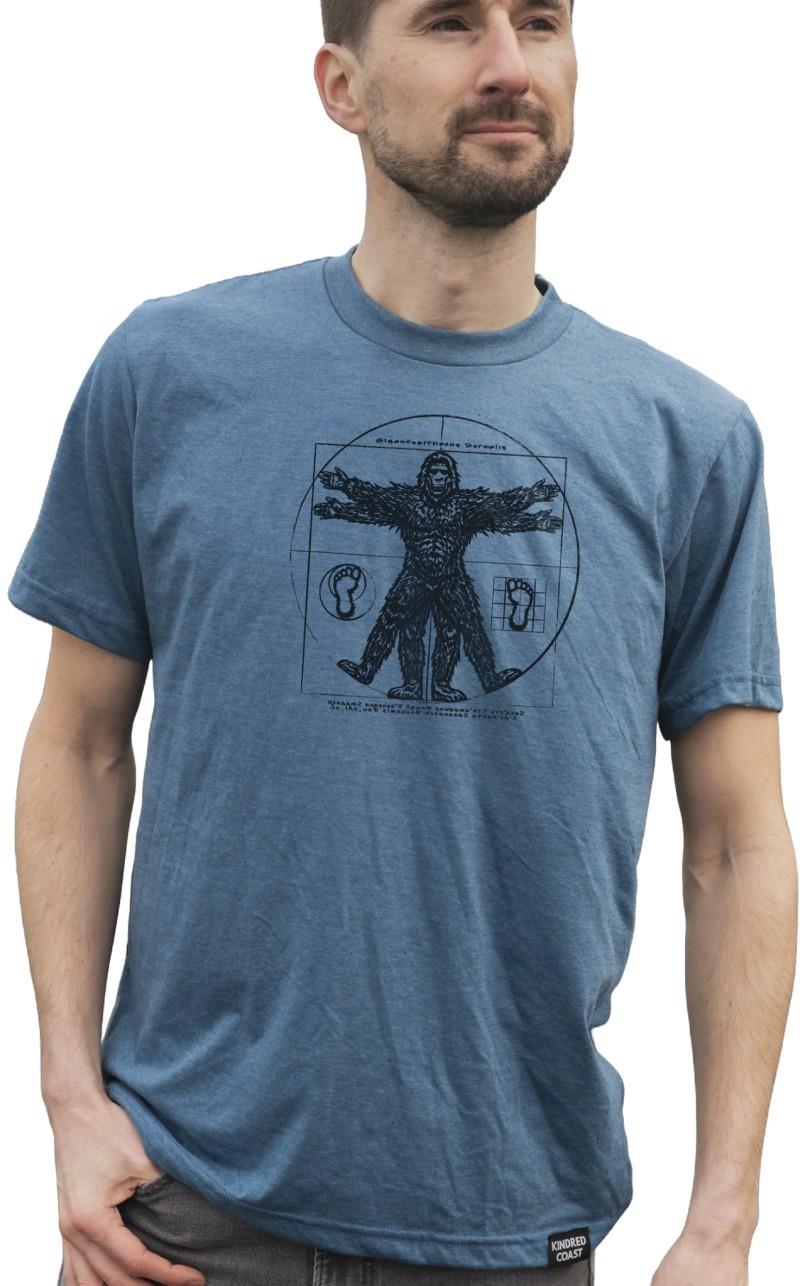 Vitruvian Sasqutch Tee - Unisex - heathered teal 1