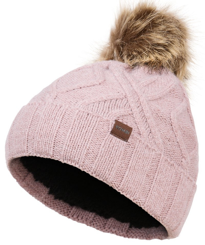 Cable Beanie - Junior - nostalgia rose 1