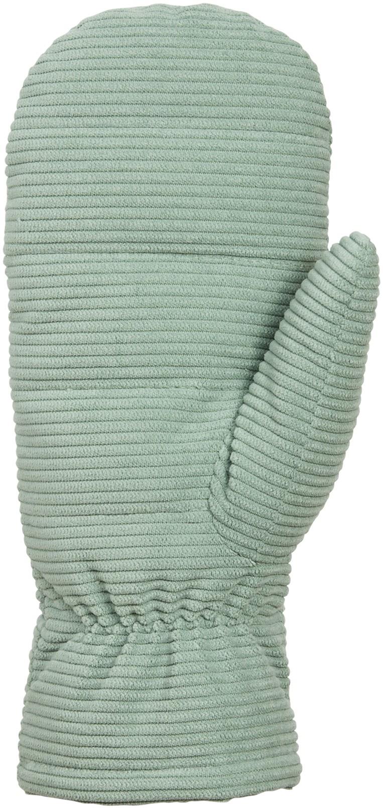 Corduroy Mitts - Womens - moss 1