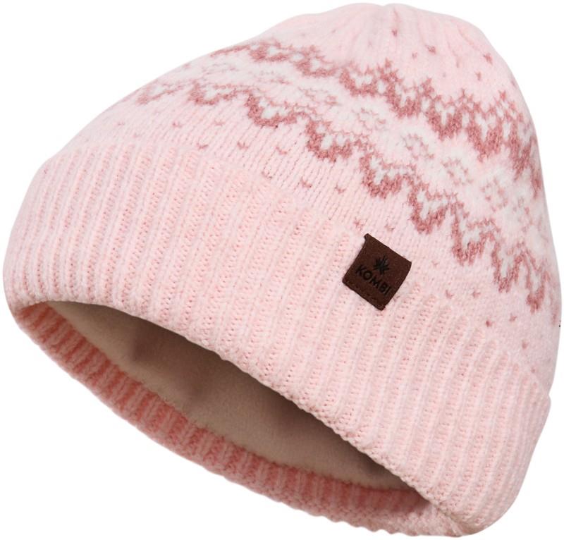 Fair Isle Beanie - pale mauve 1