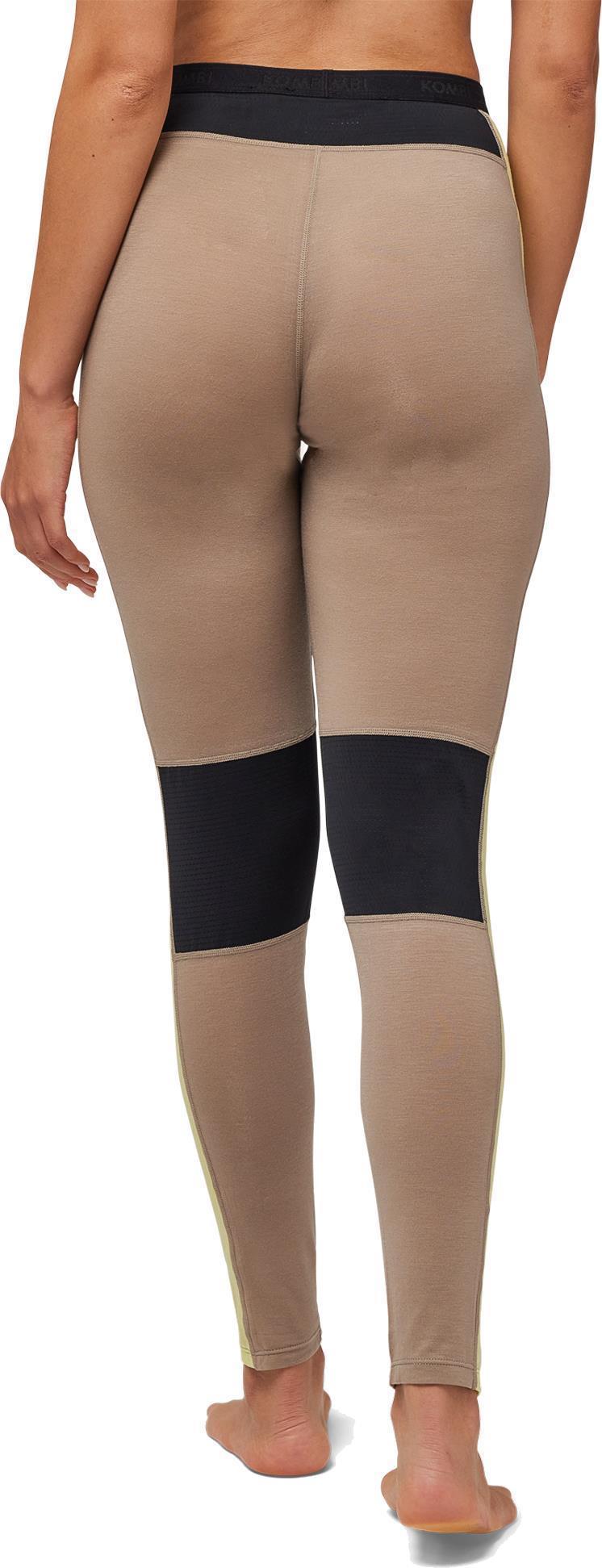 Merinomix Active Long Bottoms - Womens - desert taupe 1