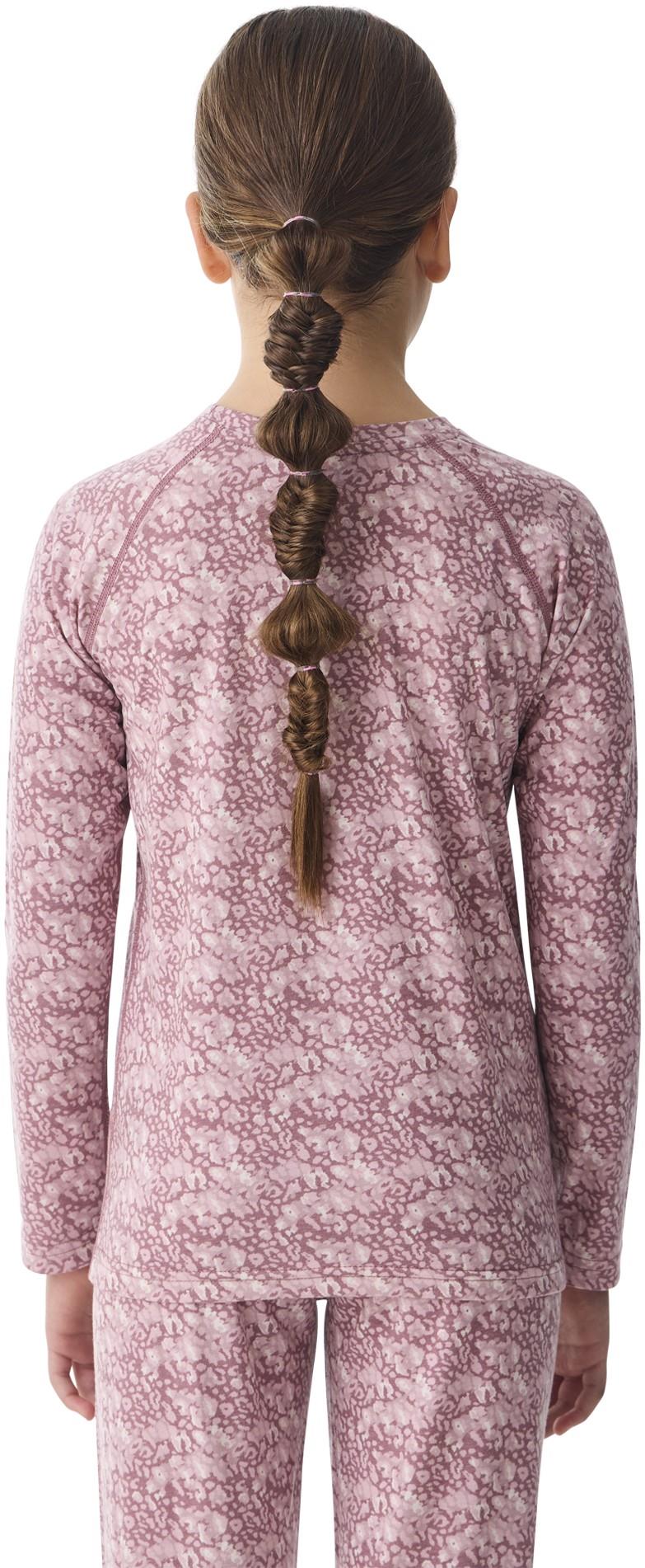 Merinomix Pro Crew Top - Junior - soft leopard 1