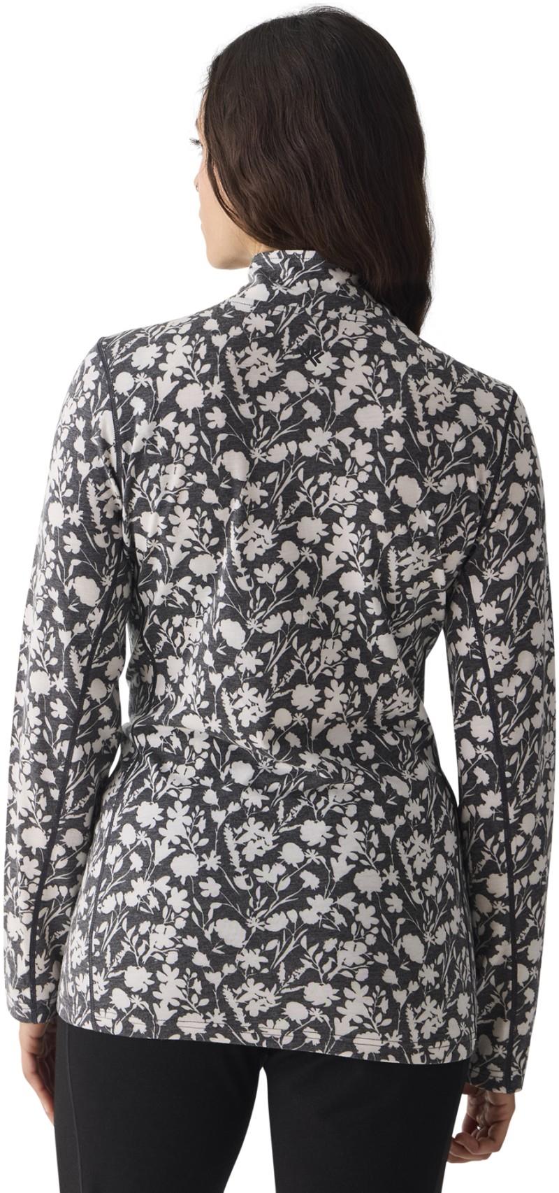Merinomix Pro Zip Top - Womens - winter bloom 1