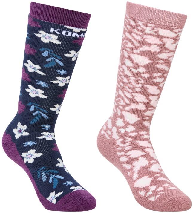 Rumble Twin Pack OTC Socks - Junior - winter floral 1