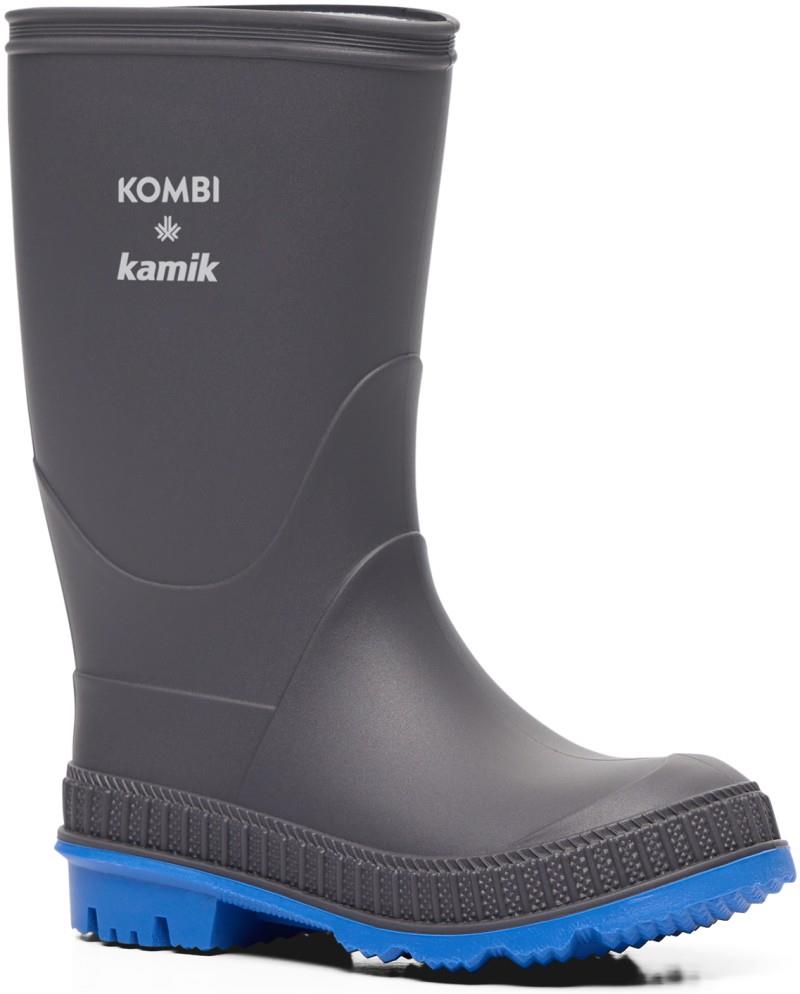 Stomp Rainboots - Children - charcoal / nautical blue 1