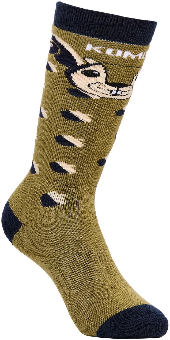 The Kombi Animal Family OTC Socks - Junior - spencer the squirrel 1