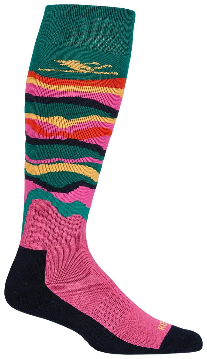 The Ski Bum OTC Socks - deep lake 1