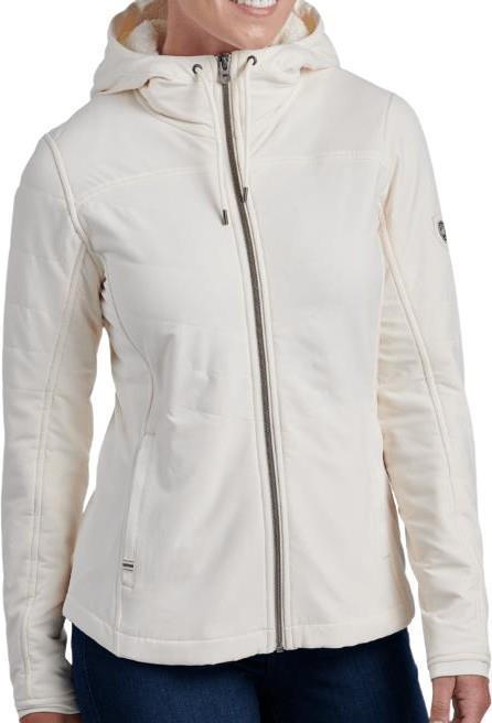 Aero Fleece Hoody - Womens - Ivory 1