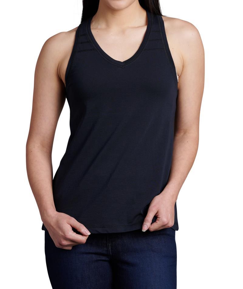 Arabella V-Neck Tank - Womens - Black 1