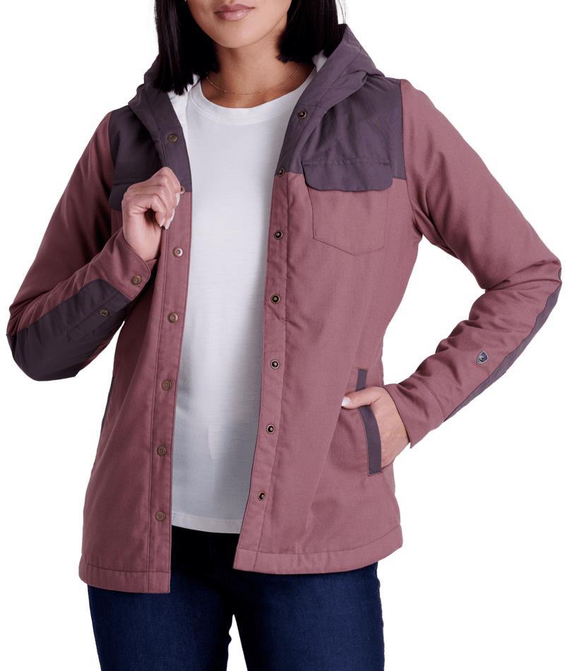 Artisan Hooded Shirt Jacket - Womens - Alpenrose 1