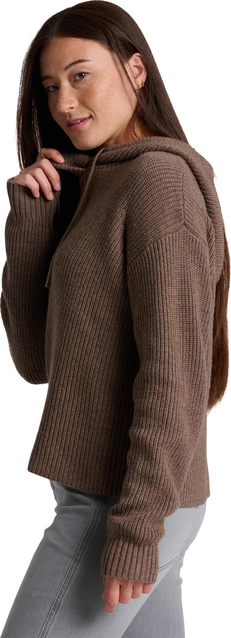 Fireside Sweater Hoody - Womens - coffee 1
