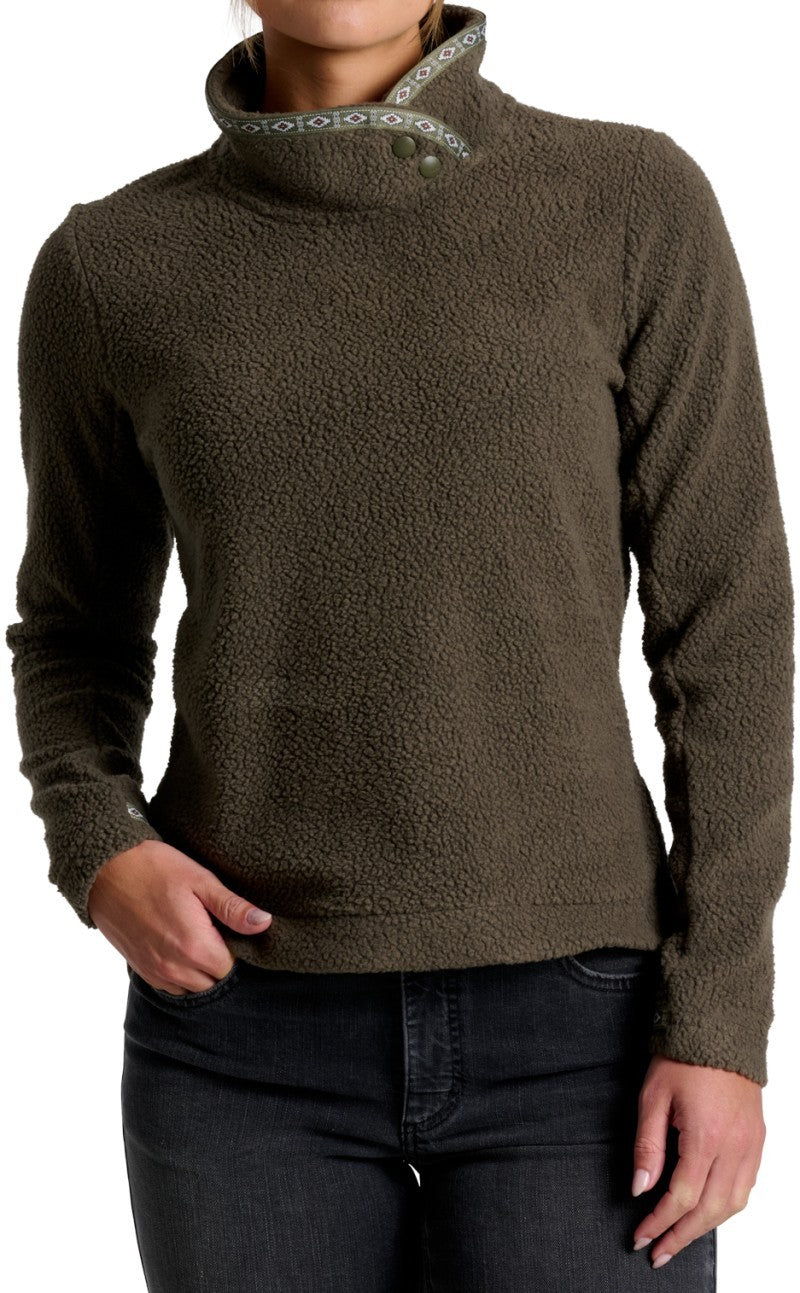 Hygge Snap Pullover - Womens - vine 1