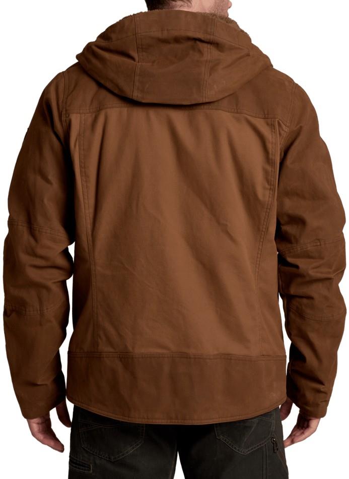 Law Fleece Lined Hoody - Mens - saddle brown 1