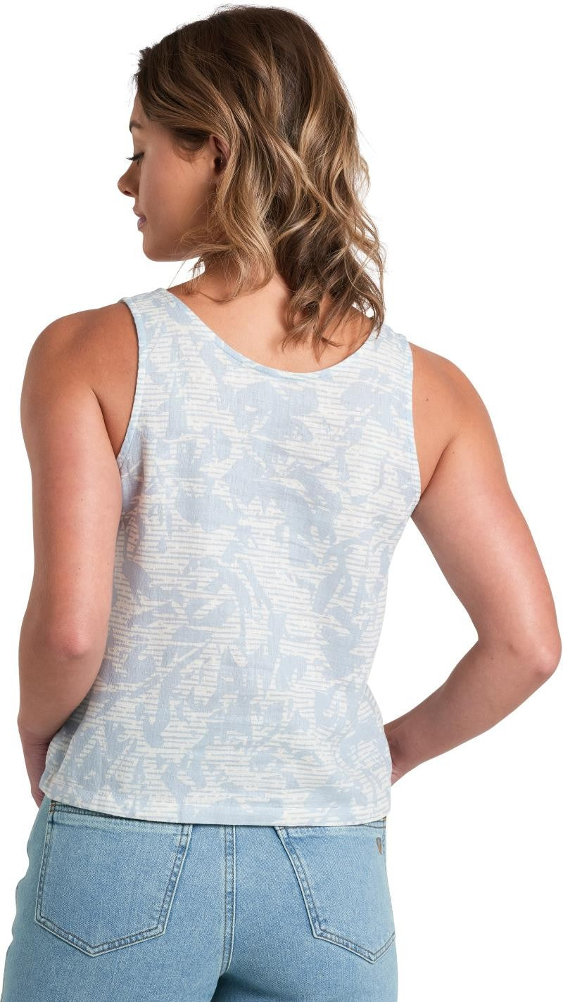 Luisa Tank - Womens - bluebell print 1