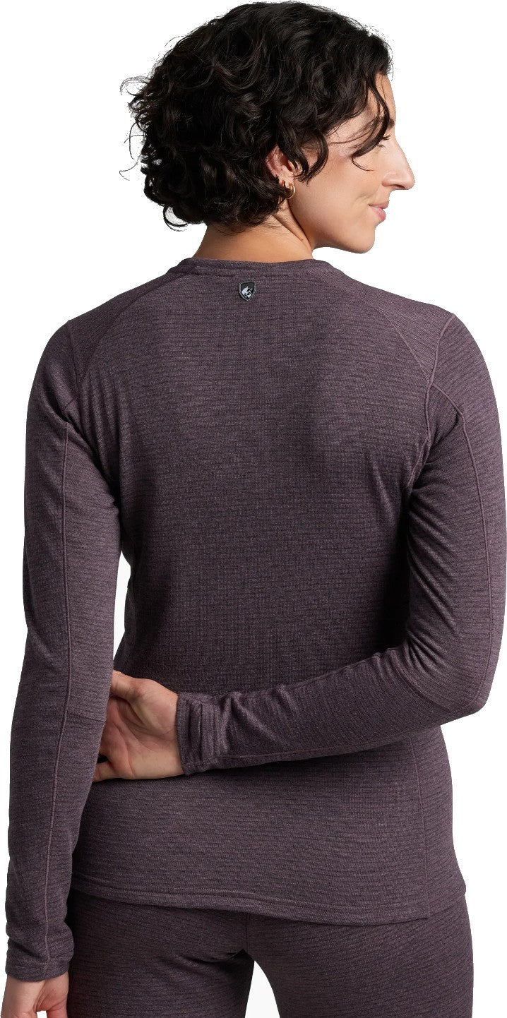 Reactiv Lite Grid Crew - Womens - winter berry 1