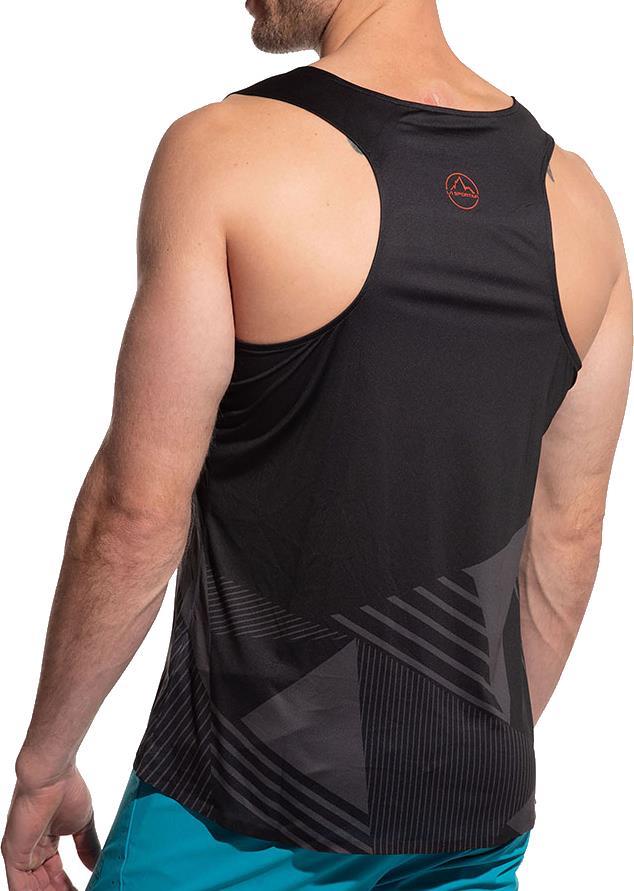 Comp Tank - Mens - Black / Cherry Tomato 4