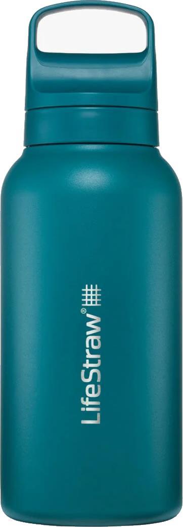 Go Stainless Steel Filter Bottle - 1L / 33oz - Laguna Teal 1