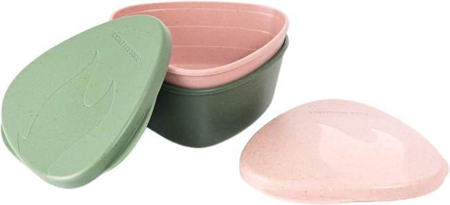 Snapbox O - 2 Pack - sandy green / dusty pink 1
