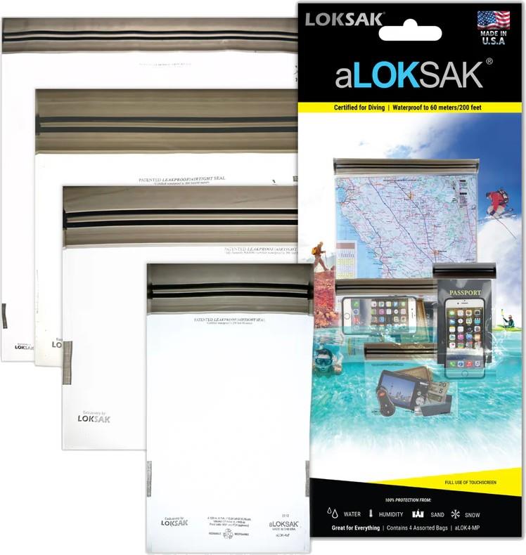 Aloksak : Four Bags, one each 8.8x15.4, 13.2x13.2, 19.8x13.2, 26.4x26.4cm - not applicable 1