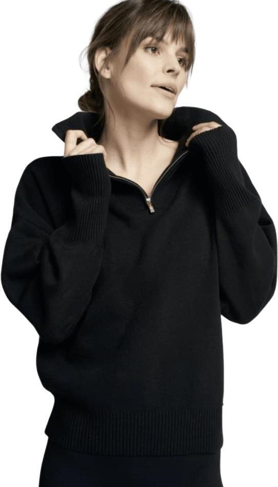Olly Half-Zip Sweater - Womens - Black 1