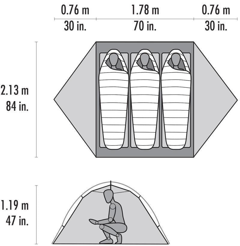 Access 3 Tent - orange 1