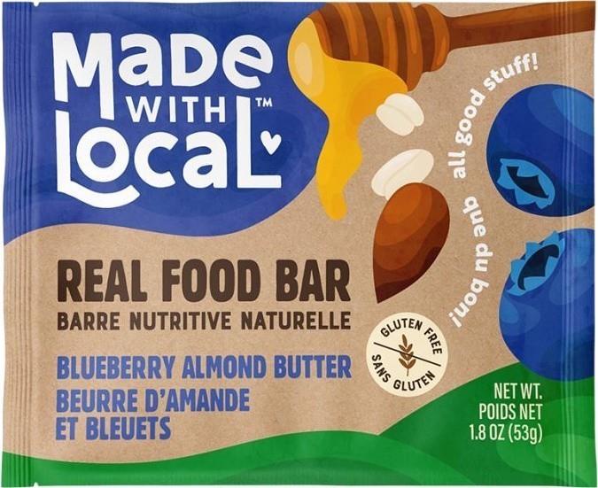 Real Food Bar - Organic - blueberry almond butter 1