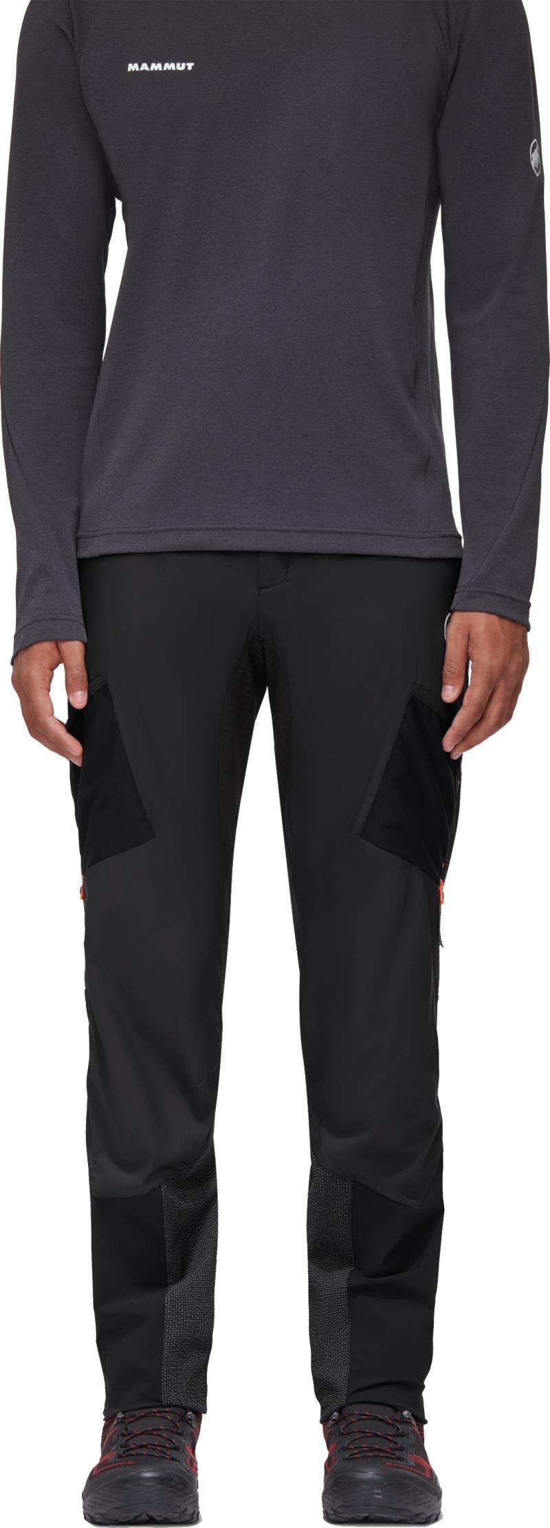 Aenergy IN Hybrid Pants, Reg - Mens - Black / Vibrant Orange 2
