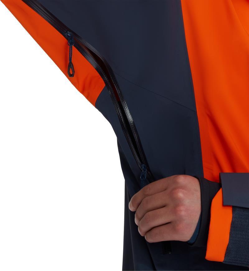 La Liste HS Hooded Jacket - Mens - marine / hot red 1