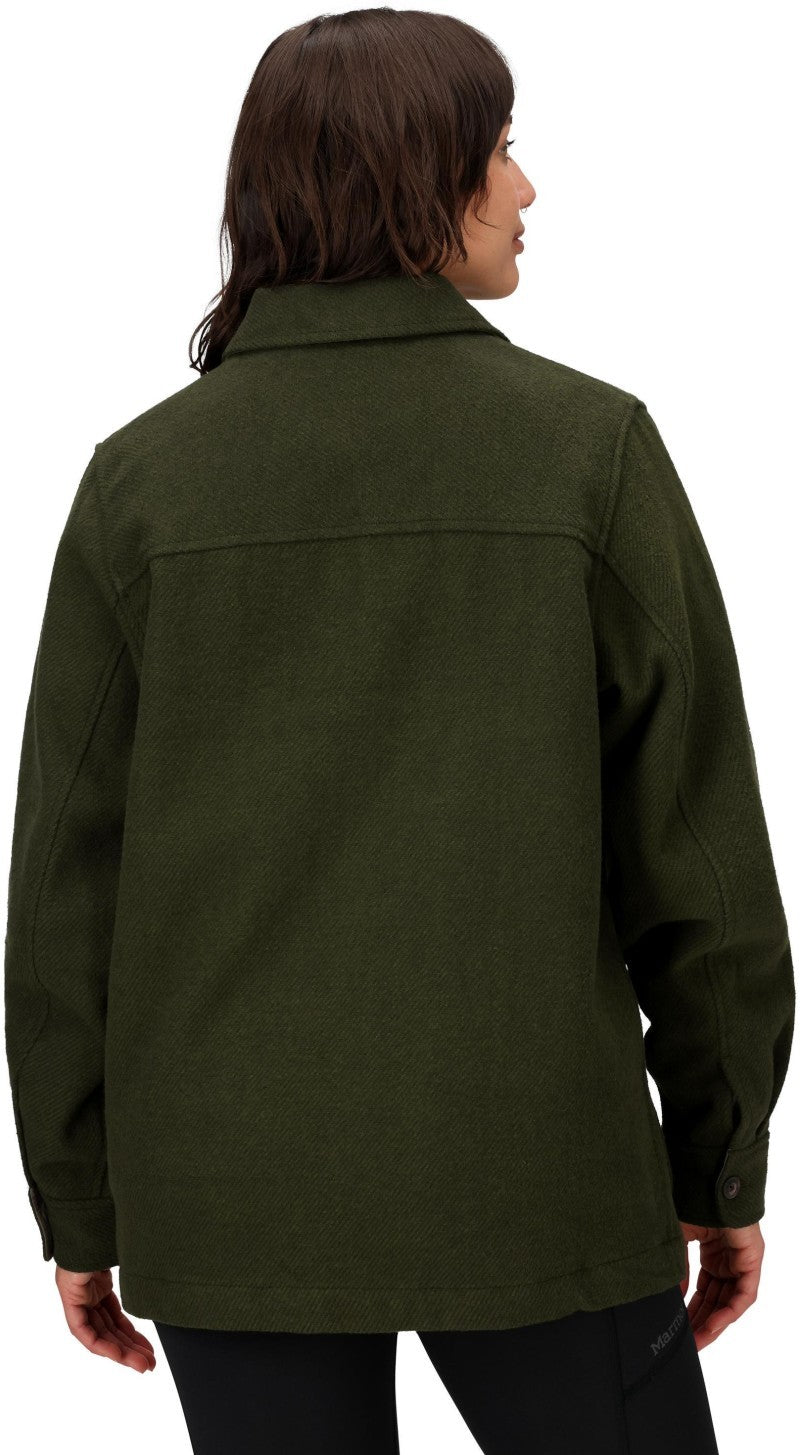 Pinecrest Heavyweight Flannel Overshirt - Womens - rosin green 1