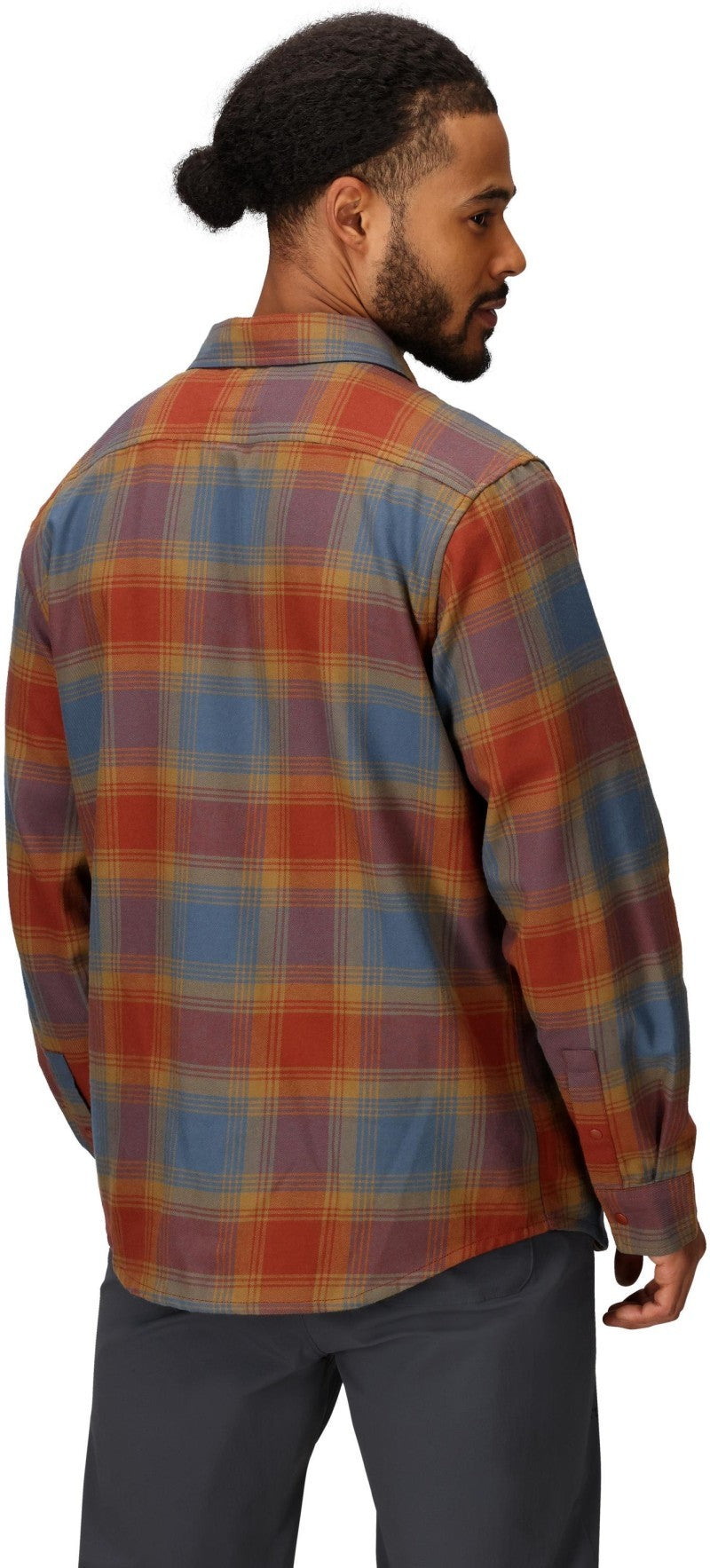 Stonepeak Lightweight Performance Flannel LS - Mens - pecan 1