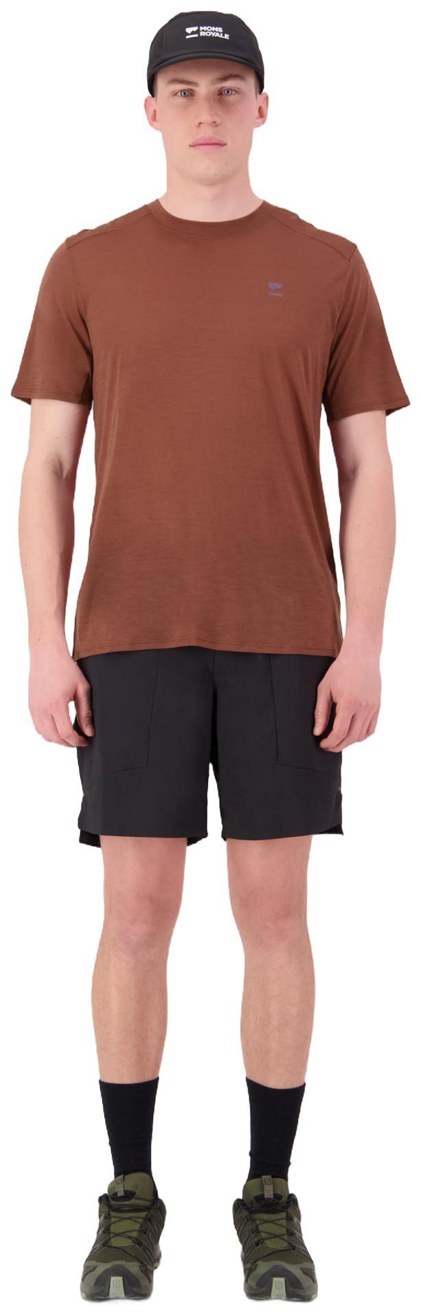 Aero Ultralight Merino T-Shirt - Mens - coffee 1