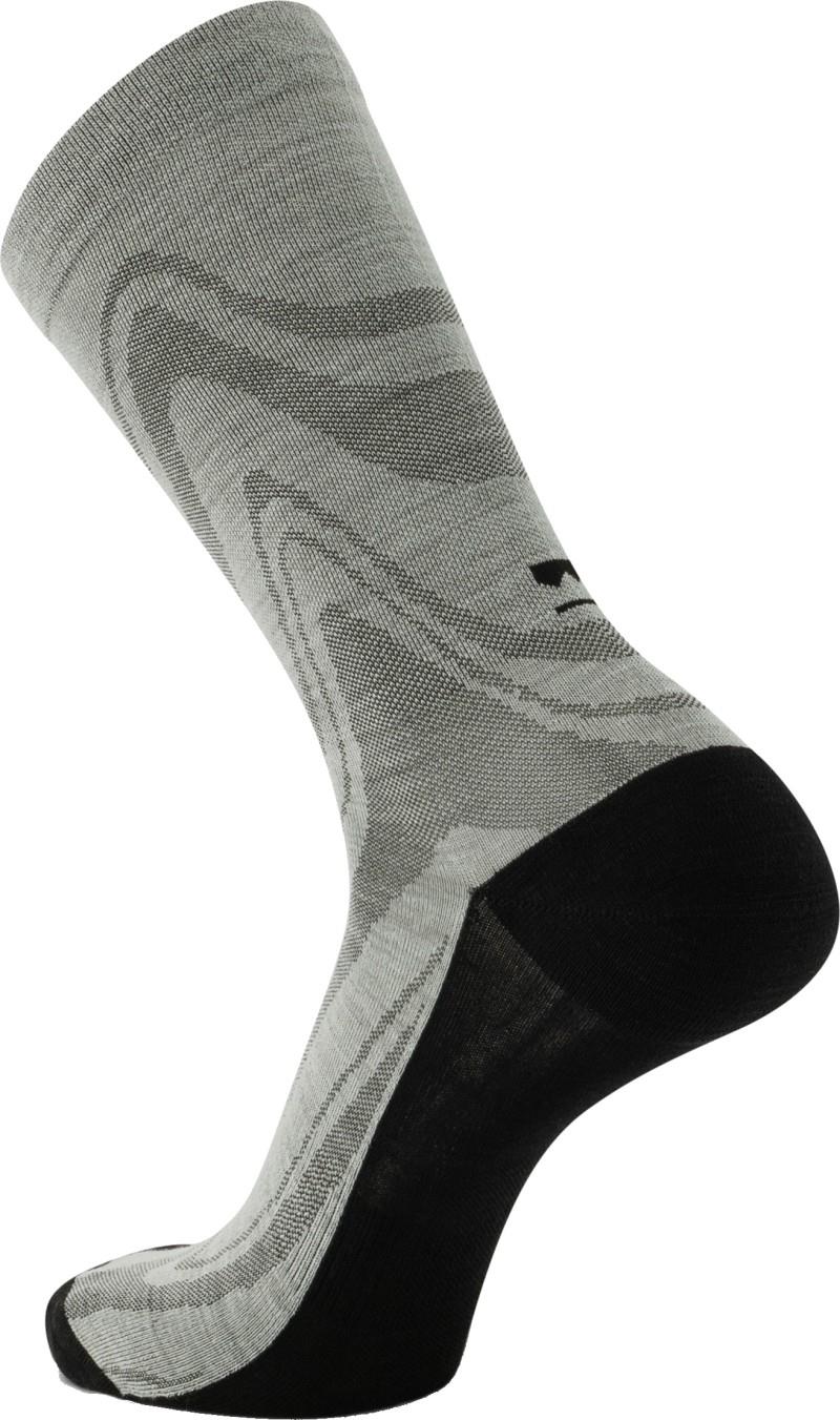 Atlas Merino Crew Socks - Print - glacier 1