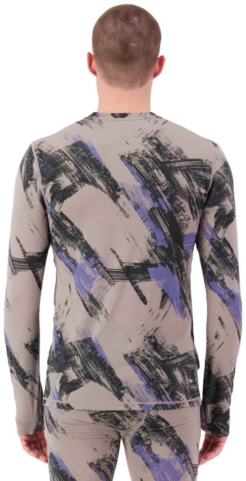 Cascade Merino Base Layer LS - AOP - Mens - paintbrush blue 1