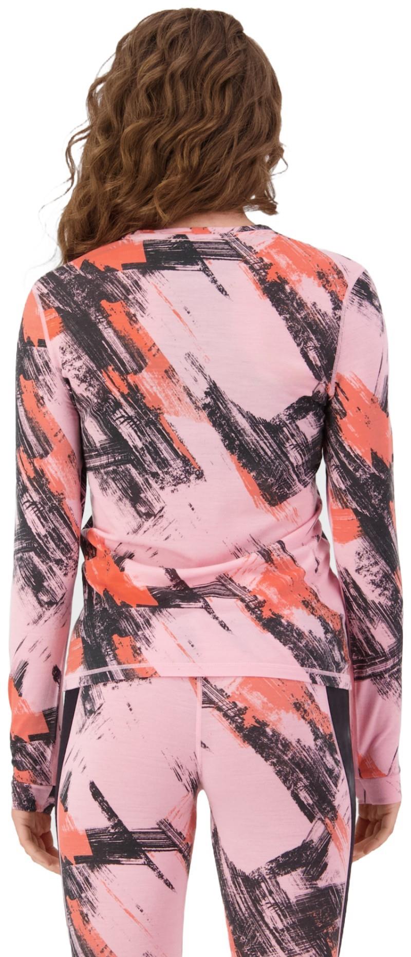 Cascade Merino Base Layer LS - AOP - Womens - paintbrush pink 1