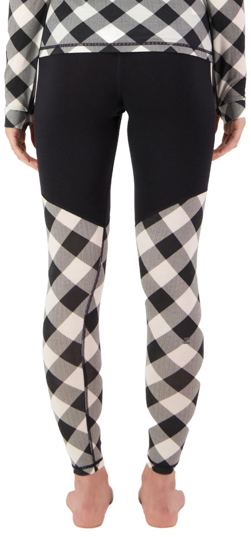 Cascade Merino Base Layer Leggings - AOP - Womens - check / black 1