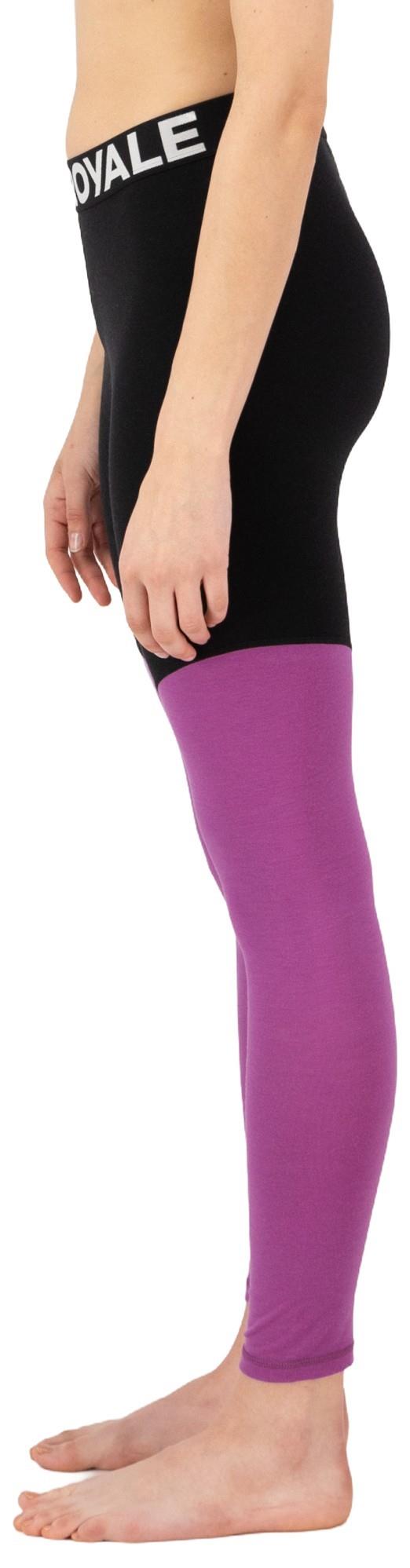 Cascade Merino Base Layer Leggings - Womens - purple bolt 1