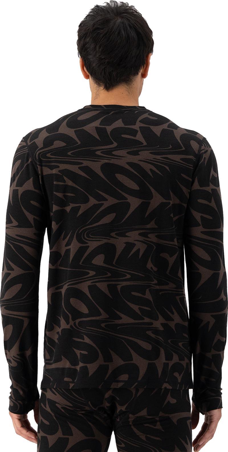 Cascade Merino Flex LS - AOP - Mens - signal lost cedar 1