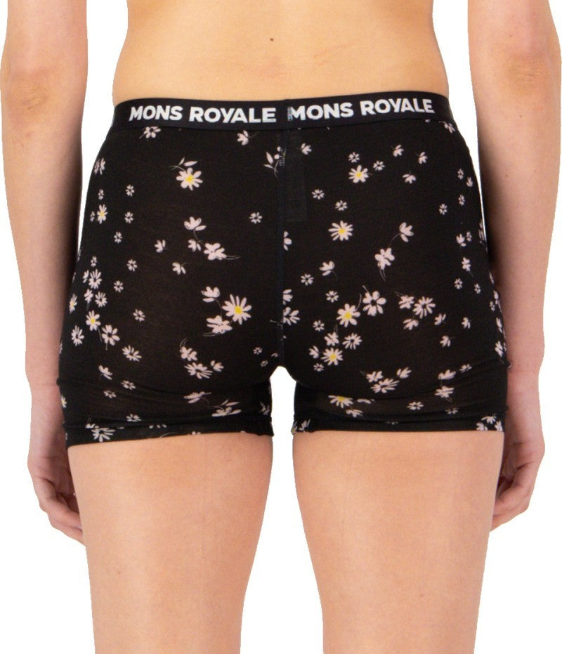 Hannah Merino Hot Pants - Womens - black daisy 1