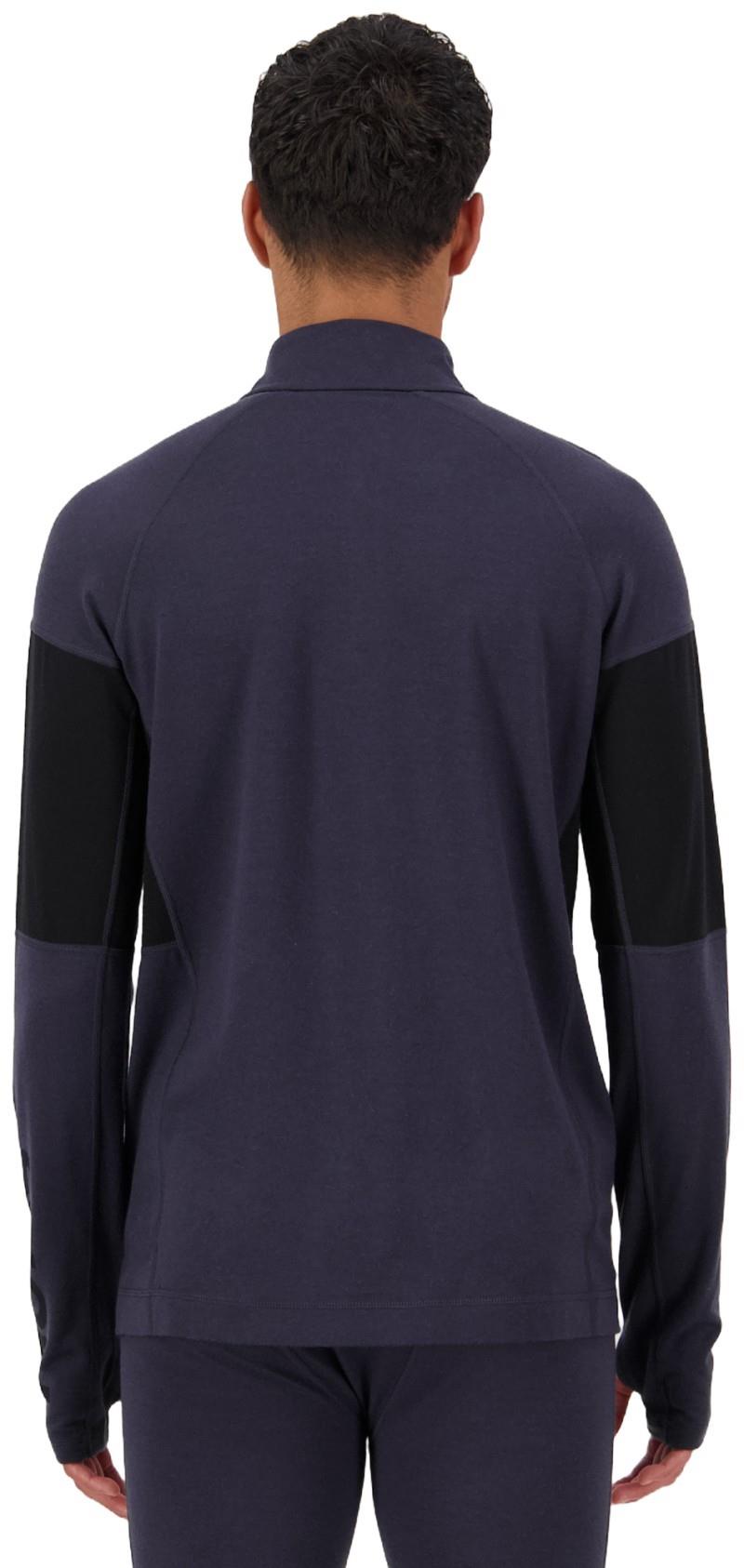 Olympus Merino Base Layer 1/4 Zip LS - Mens - 9 iron / black 1