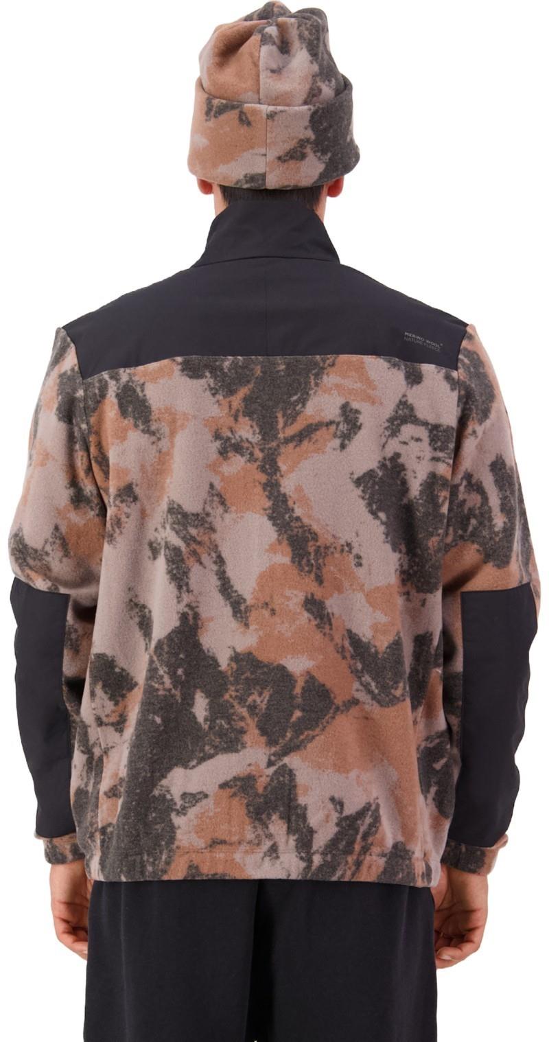 Pileup Wool Fleece Jacket - AOP - Mens - mtn camo orange 1
