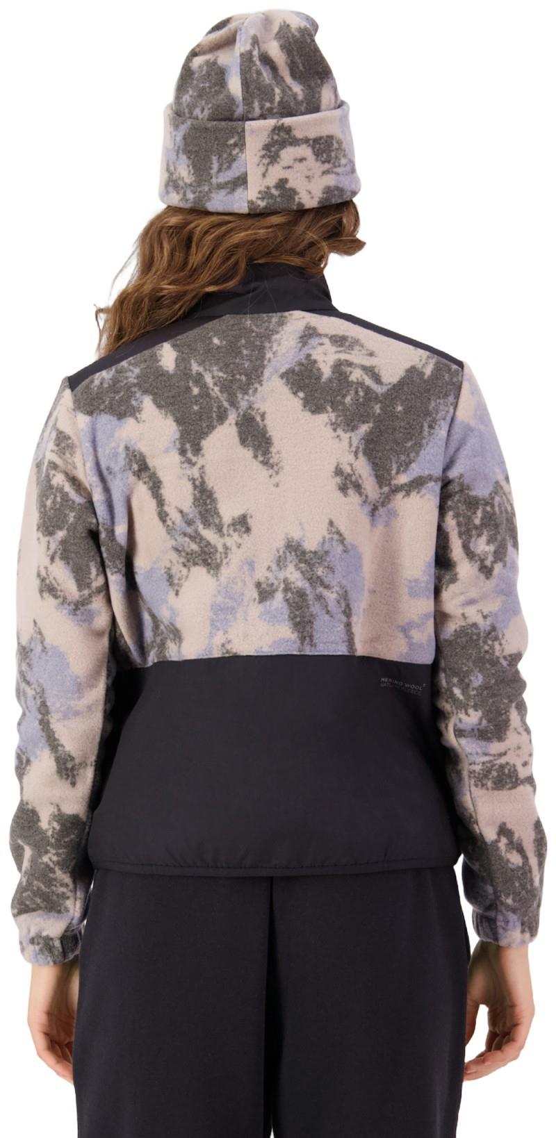 Pileup Wool Fleece Jacket - AOP - Womens - mtn camo moonstone 1