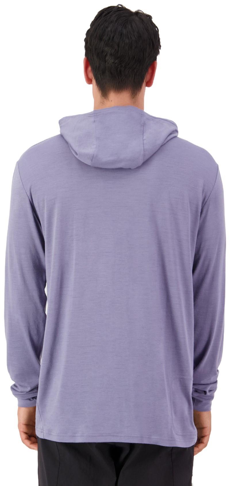 Pivot Merino LS Hood - Mens - blue granite 1