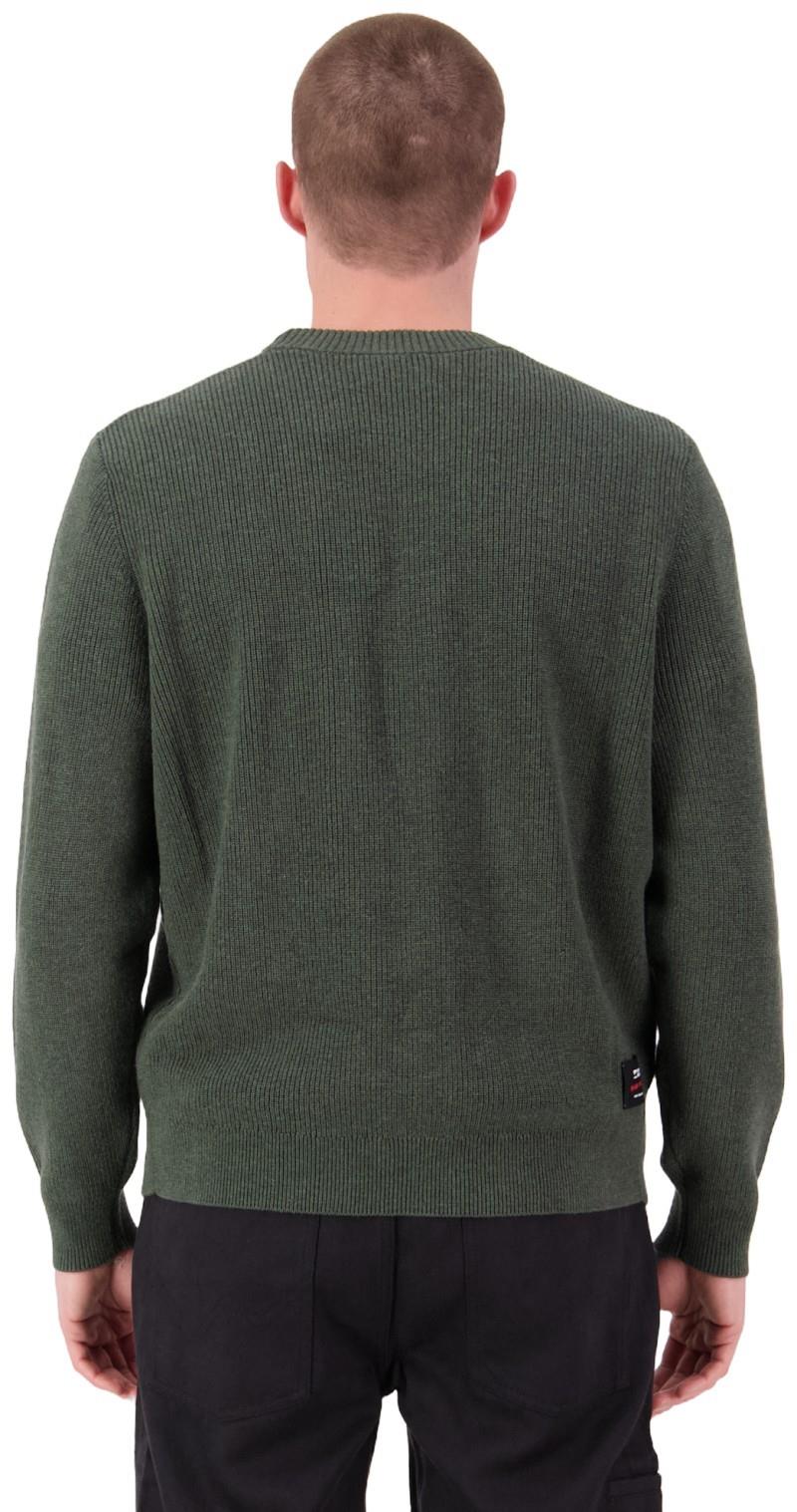 Wanaka Merino Knit Sweater - Mens - dark pine 1