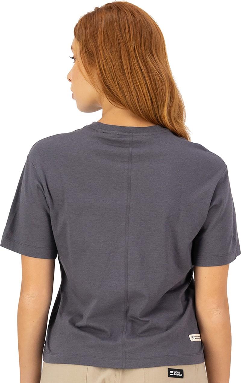 Yonder Merino Organic Cotton SS T-Shirt - Womens - vintage black 1
